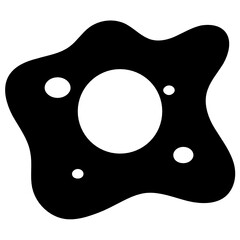 
Filled icon design of fried egg for breakfast
