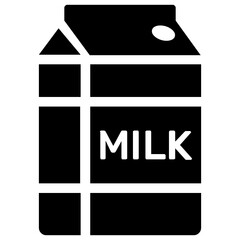 
A liquid container made of plastic filled with milk
