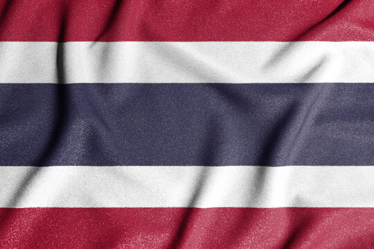 National flag of the Thailand. The main symbol of an independent country. Flag of Thailand. An attribute of the large size of a democratic state.