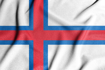 National flag of the Faroe Islands. The main symbol of an independent country. Flag of Faroe...
