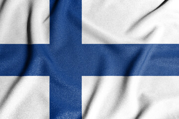 National flag of the Finland. The main symbol of an independent country. Flag of Finland. An...