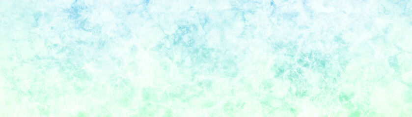 Blue green and white background painting with cloudy distressed texture and marbled grunge, soft marbled white and gradient blue green colors