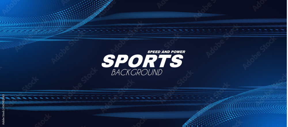 Wall mural abstract sport background with motion elements. light dynamic effect.