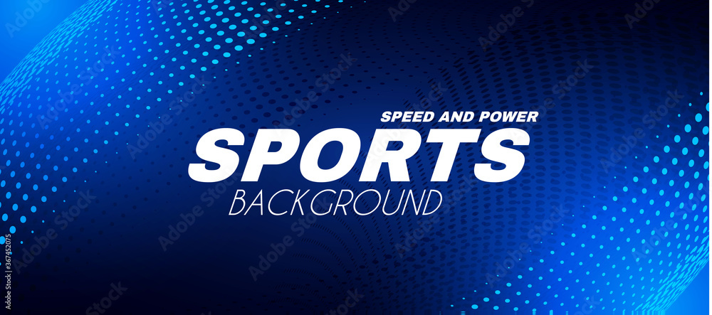 Wall mural abstract sport background with motion elements. light dynamic effect.