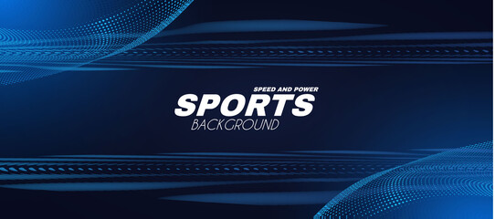 Abstract sport background with motion elements. Light dynamic effect. © feaspb