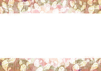 サボテンの背景素材　水彩　多肉植物　レトロ　セピア