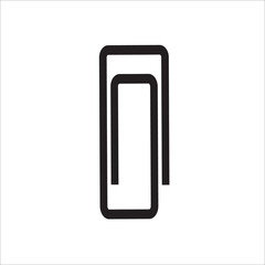 Paper Clip outline  icon vector