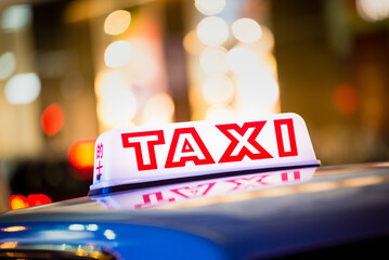 Hong Kong taxi sign