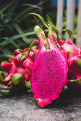 Fresh red dragon fruit- Pitaya fruit