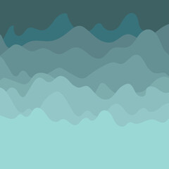 Blue wave abstract background. Vector illustration.