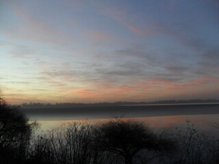 
lake after volcano eruption