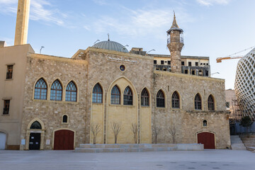 Al Majidiyyeh Mosque in area of Beirut Souks in Beirut, capital city of Lebanon