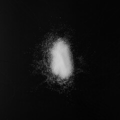 White Powder of Baking Soda, Clay or Bentonite Texture