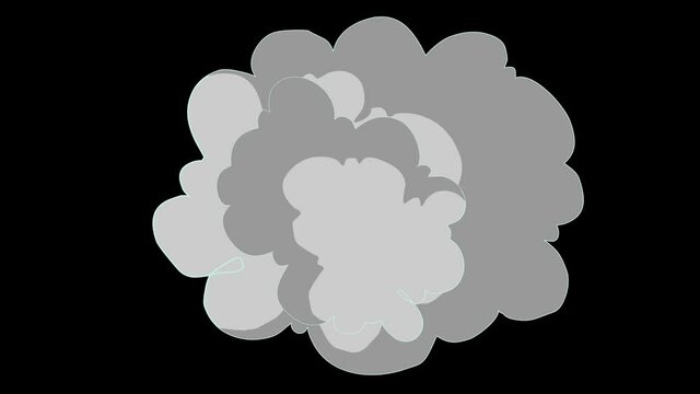 Angry Political Elephant Republican Vs Donkey Democrat. 4K Animation Video Motion Graphics Without Background