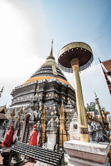 Ancient pagoda of Prathat Lampang Luang temple