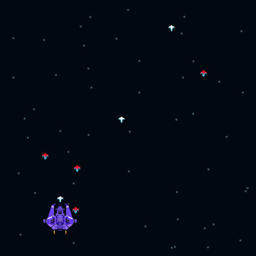 galaga space background