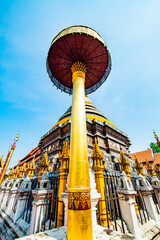 Ancient pagoda of Prathat Lampang Luang temple