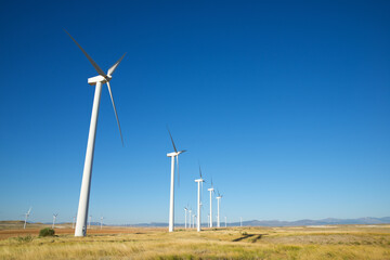 Fototapeta premium Sustainable wind energy concept