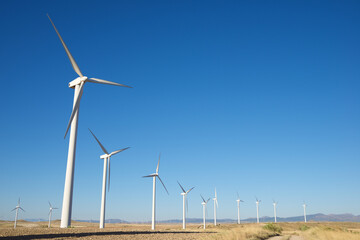Fototapeta premium Sustainable wind energy concept