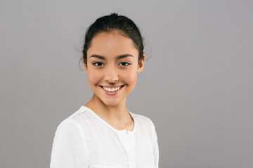 Fototapeta premium teeth smile woman beautiful skin face