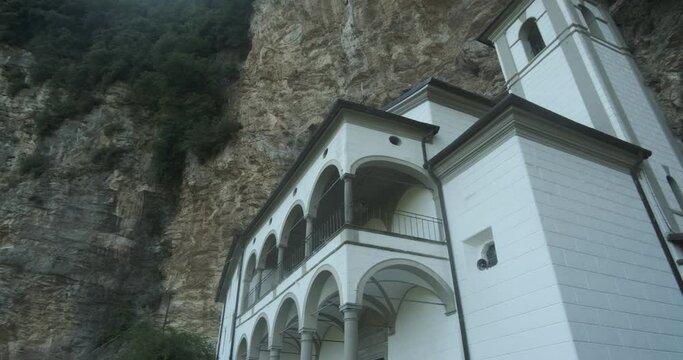 Hermitage of Calomini on the Tuscan mountains of the Apuan Alps, in Garfagnana.The building is set in the rock and can be reached by a steep road.