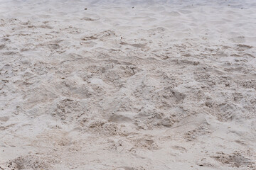 White sand on the tropical beach for background.