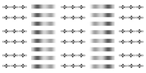 Black modern hand drawn line on white background, seamless pattern. Simple design for fabric and textile, wallpaper, packaging.