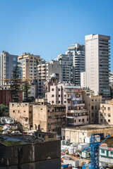 Minet El Hosn aera of Beirut, capital city of Lebanon