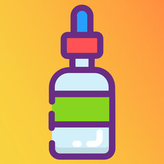 
Serum icon design, flat line vector of beauty concept 
