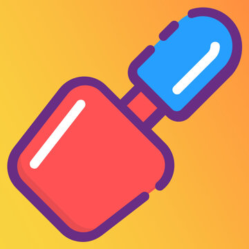 
Nail polish vector, an item of beauty accessory 
