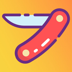 
A utility knife vector design, portable knife icon 
