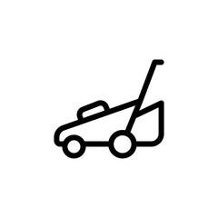 lawn mower icon vector design trendy
