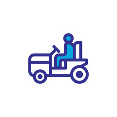 lawn mower icon vector design trendy