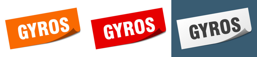 gyros grunge vintage retro band. gyros ribbon