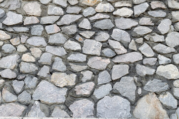 masonry background, fences with stone gravel