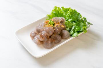 Steamed Tapioca Dumplings with Pork