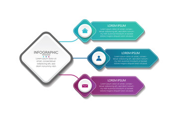 Presentation business abstract background infographic template