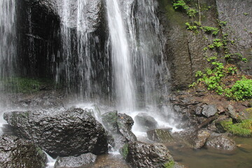 達沢不動滝の滝壺(福島県)