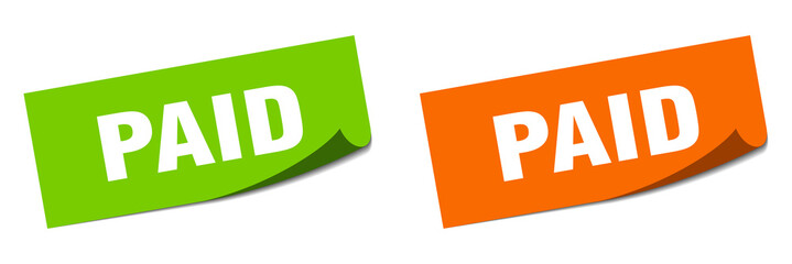 paid grunge vintage retro band. paid ribbon