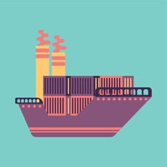 Obraz premium cargo ship