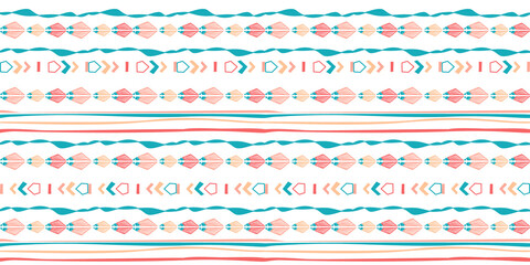 Color modern stripes seamless pattern hand drawn surface design for home.