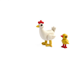 chicken with chicken 3d model