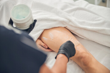 Treatment of skin problems in beauty salon