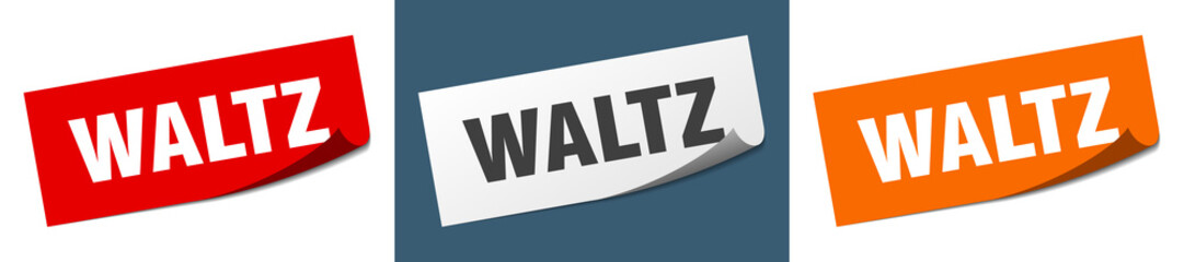 waltz grunge vintage retro band. waltz ribbon