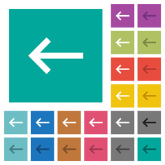 Keyboard backspace square flat multi colored icons