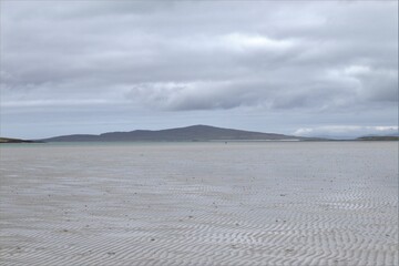 clouds over the beach, Outer Hebrides, Scotland