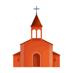 Church vector icon.Cartoon vector icon isolated on white background church.