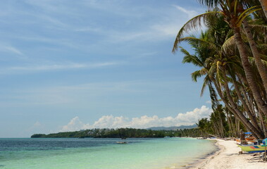 View of Bulabog beach. Boracay island. Western Visayas. Philippines