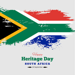 Happy Heritage Day South Africa Background, Vector