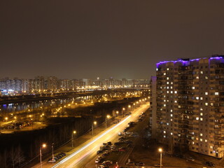 Obraz premium night view of the city